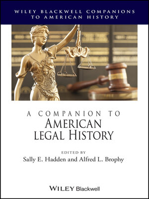 cover image of A Companion to American Legal History